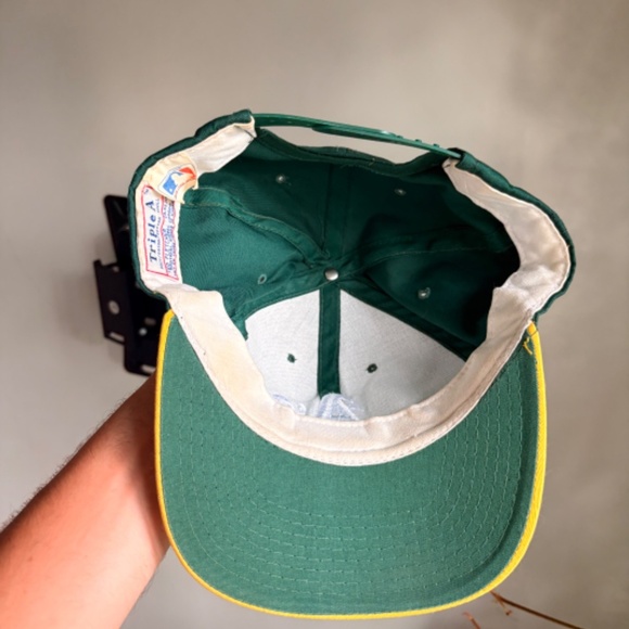 vintage Oakland A's MLB baseball Triple A Ted Fletcher hat snapback 1990 - Picture 7 of 8